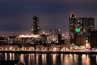 night lights in the city center of Rotterdam #3